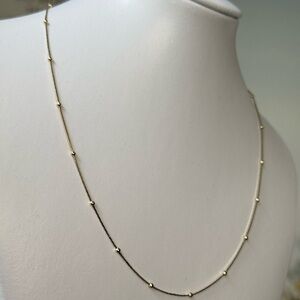 Delicate Gold Beaded Necklace